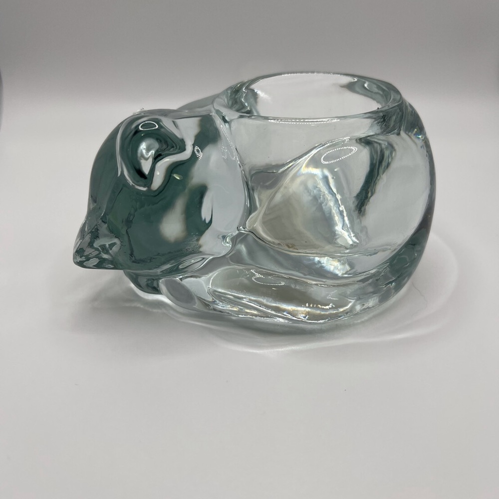 Indiana glass votive holder